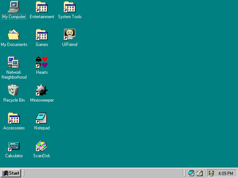 Ruined Desktop Icon Layout
